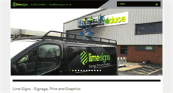 Desktop Screenshot of limesigns.co.uk