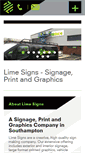 Mobile Screenshot of limesigns.co.uk