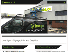 Tablet Screenshot of limesigns.co.uk